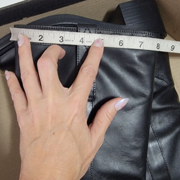 Frye Kate Knee High Boots Womens 7.5 Black Country Western Rustic Chore Riding - Picture 7 of 7